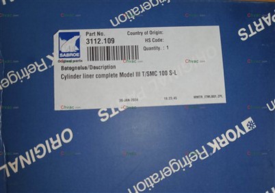 York Del 3112.109 Obloga cilindra Novo 2025 CHVAC