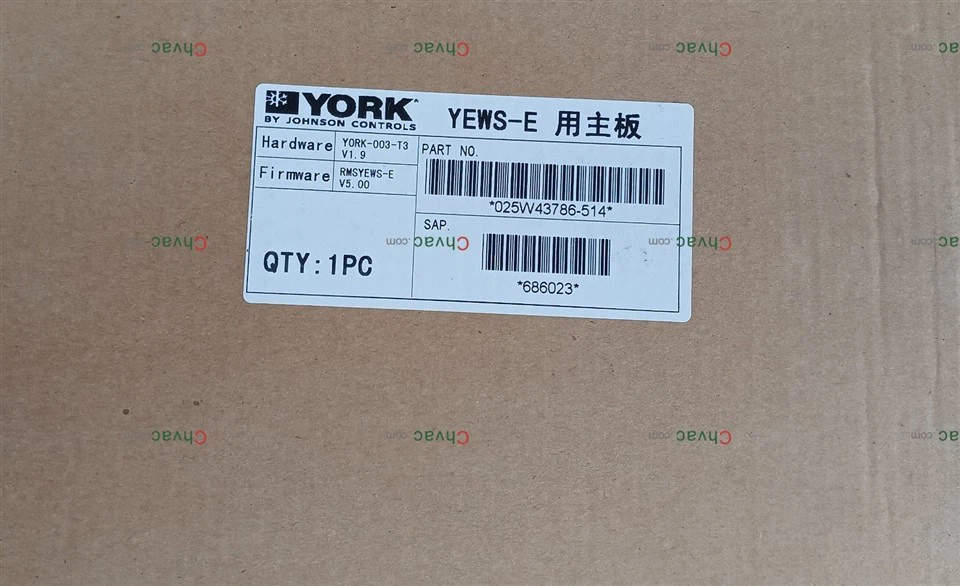 York 025W43786-514 V/I plošča